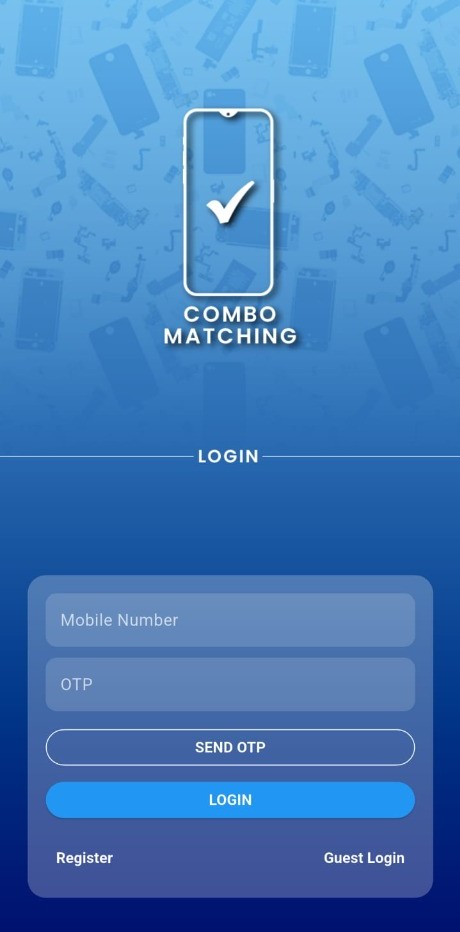Combo Matching Login Screen